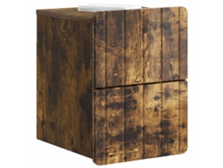 Maison Exclusive - Mesita De Noche De Pared 2 Pcs Roble Ahumado 33 X 34,5 X 43 Cm