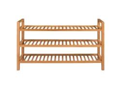 Maison Exclusive - Zapatero Con 3 Estantes Madera Maciza De Roble 100x27x60 Cm