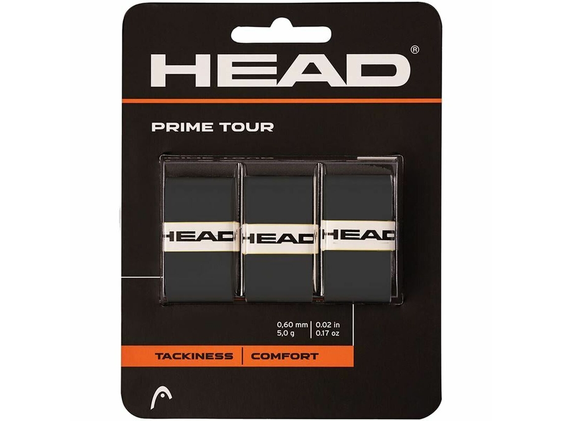Overgrip Tenis  HEAD Prime Tour 3Pack Negro Multicolor