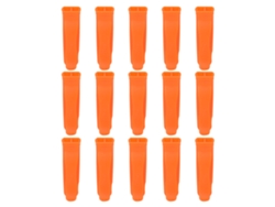 2026-15pcs Silbato De Plástico Pp Naranja Brillante Para Emergencias, Supervivencia, Seguridad Y Deportes Al Aire Libre