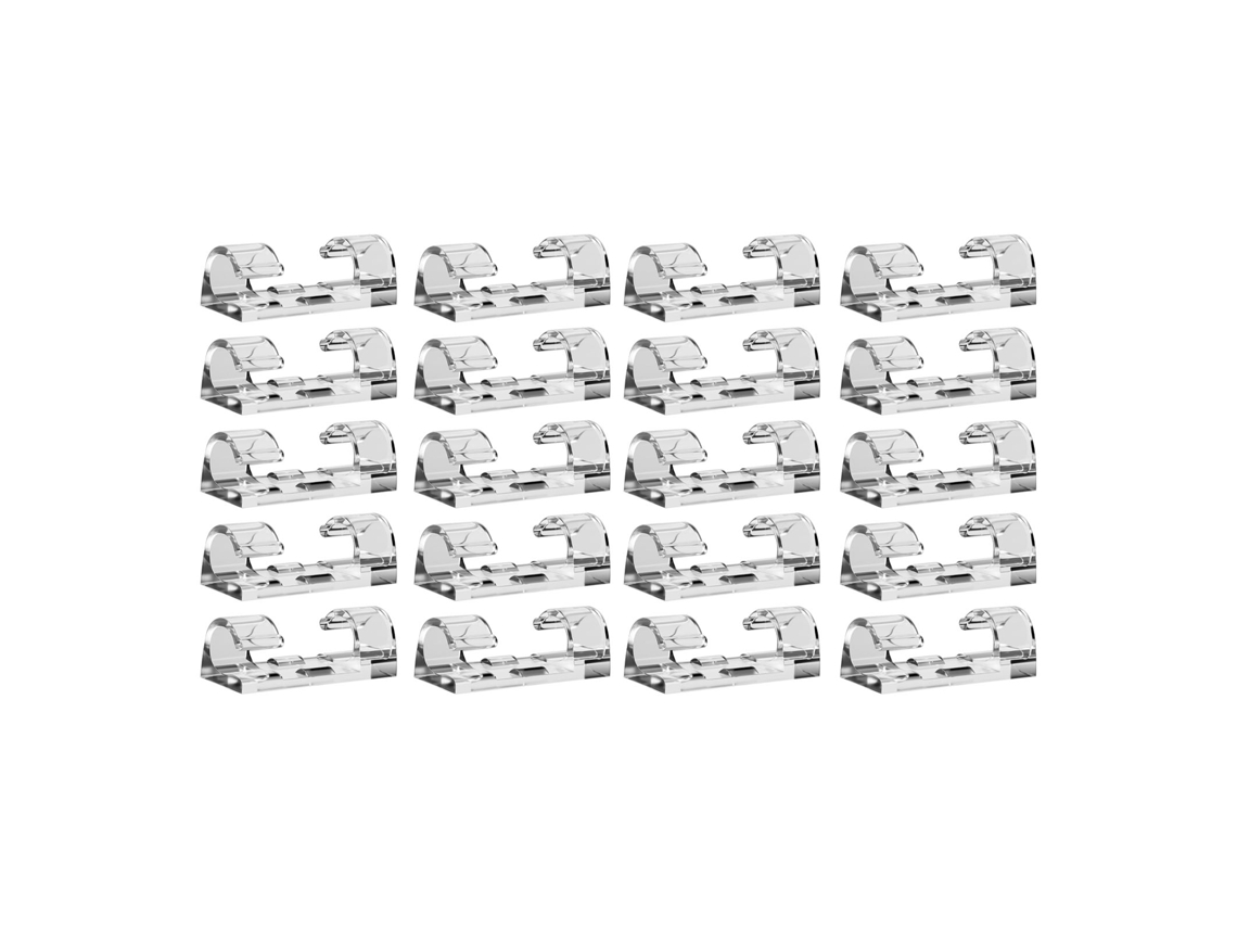 20 clips autoadhesivos para cables para organizarlos