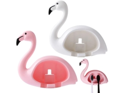 Soporte De Pared Antibacteriano Para Cepillos De Dientes Con Forma De Flamenco, 2 Unidades, Multifuncional.