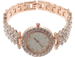 Reloj Mujer Elegante Brazalete Aleación Adornos Decorativos Accesorio Clásico Damas Esfera Números Romanos