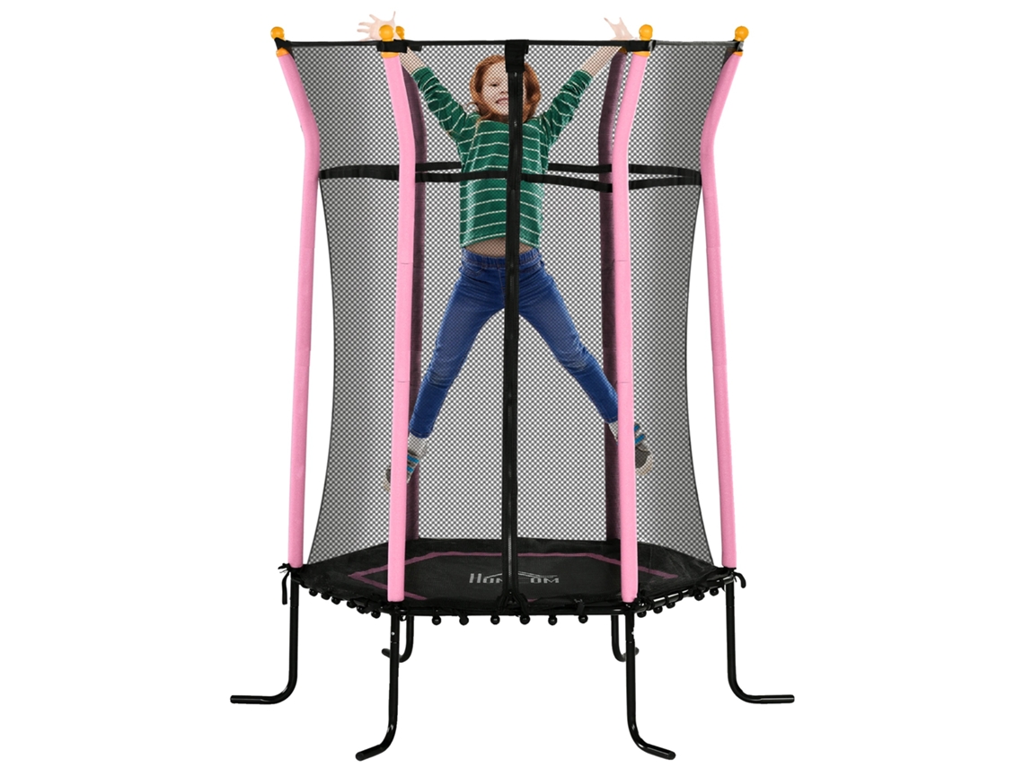 Cama elástica, red de seguridad, entrenamiento de equilibrio, lavanda