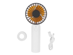 Ventilador Mini Portátil De Mão E Mesa Usb Carregável 3 Níveis De Velocidade Bateria 1200mah Para Casa Dormitório Exterior