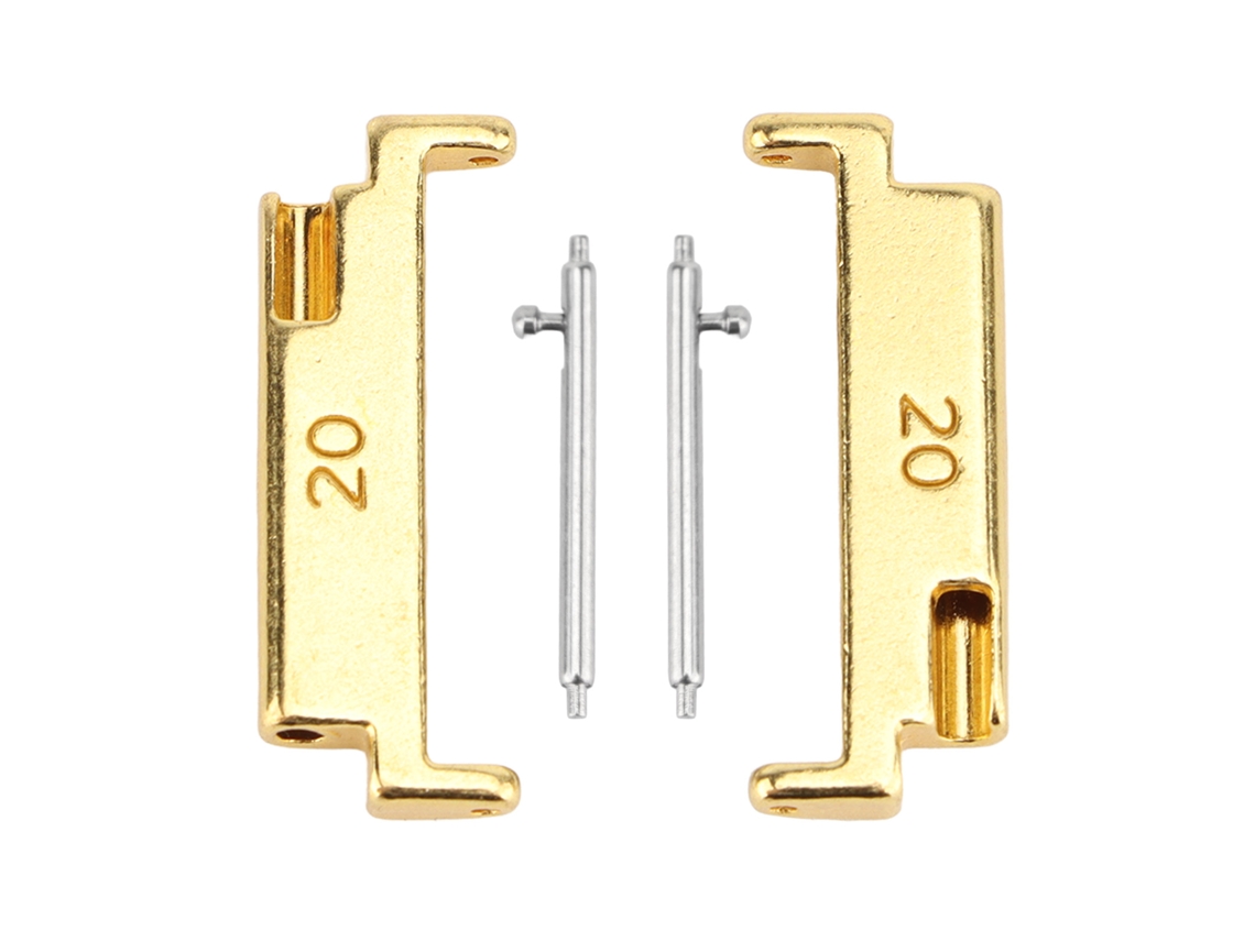 Adaptador De Correa De Reloj De Metal De 20 A 22 Mm Dorado