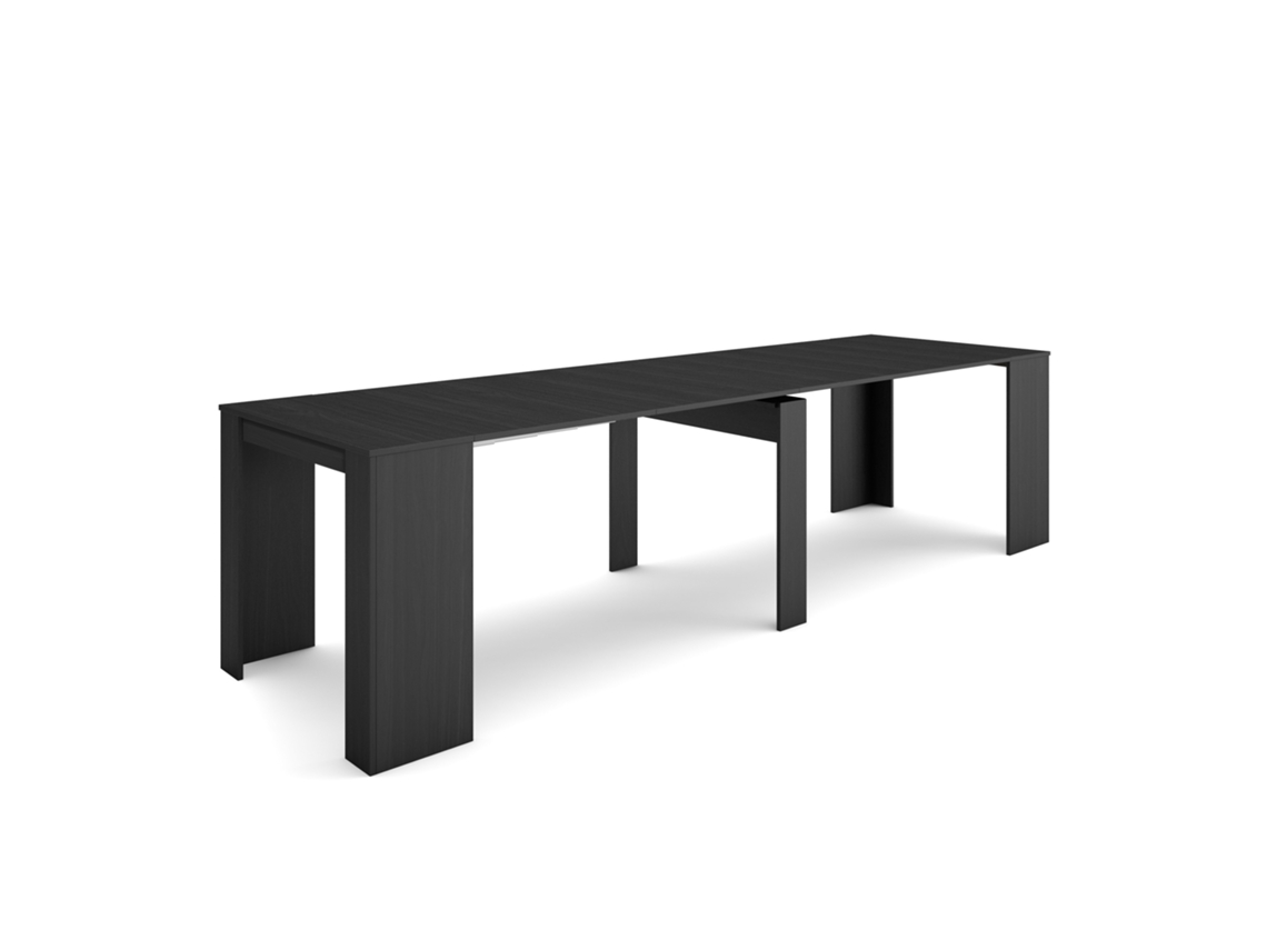 Consola extensible | Cocina, Comedor | 300 | Para 14 personas | Mesa de comedor | Negra Duérmete Online