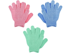 6 Pares De Guantes De Baño De Doble Cara, Que No Irritan Las Uñas.