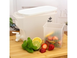 Dispensador de agua de infusión de frutas, estante para refrigerador, recipiente rellenable con grifo, 3,5 l, Bar Friends