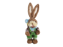 Dan26-decoración De Pascua Conejo De Paja Simulado Lovely Exquisito Adorno Festivo Para Niños Y Amigos