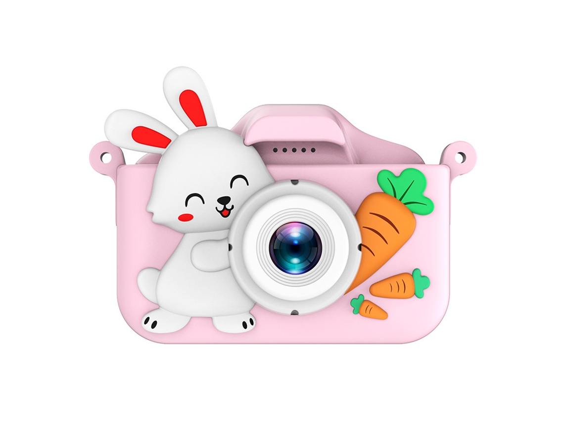 Cámara digital dual para niños de 3 a 12 años, color rosa, de Digitallab Rabbit, 1080p
