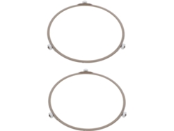 2 Piezas, Té, Plato, Pp, 2 Piezas Anillos Giratorios Para Plato De Microondas Soporte Resistente Con Rotación