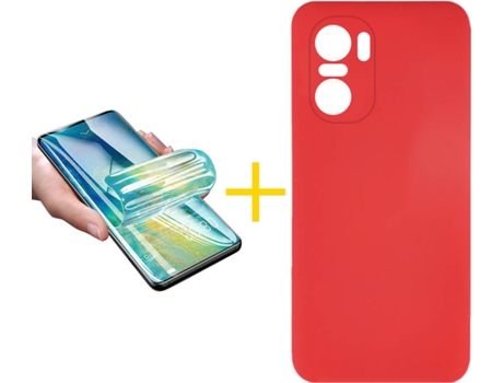 Carcasa + Protector de Pantalla para Xiaomi MI 11I ACCETEL Rojo