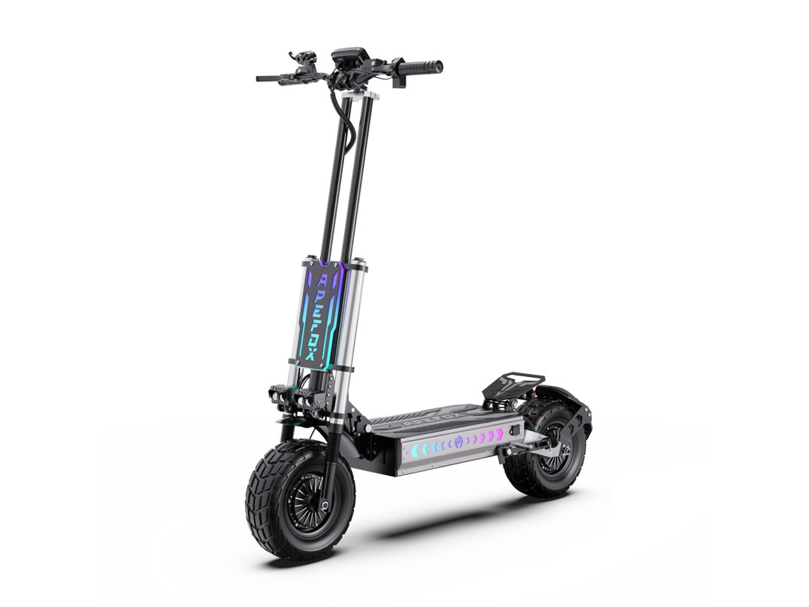 Patinete Eléctrico Todoterreno Apefox T90 De 13", Potencia Máxima De 3000 W*2 Y Batería De 60 V Y 31,2 Ah.