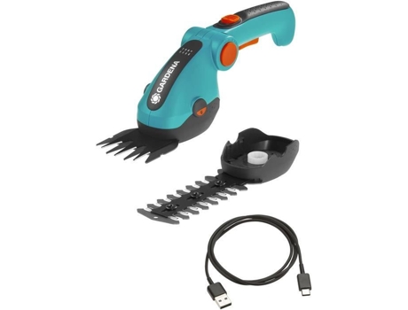 Kit Cisaille A Gazon Comfortcut Li + Bush Cutle Blade - 3,6 V/3,0 AH - Proteção das lâminas de cabos USB -C - 9888-20