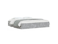 Maison Exclusive - Cama Con Cajones Madera Ingeniería Gris Hormigón 160x200 Cm