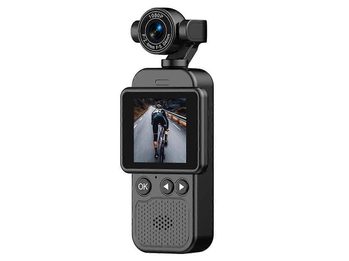 Cámara de bolsillo portátil Wi-Fi 1080p con rotación de 360°, mini cámara antivibración, cámara portátil para deportes y ciclismo. TAISHENGDA