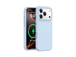 (azul Cielo, Iphone 17 Pro) Funda Magnética Para Iphone, De Silicona Líquida De Color Sólido, Protección De Una Sola Pieza.