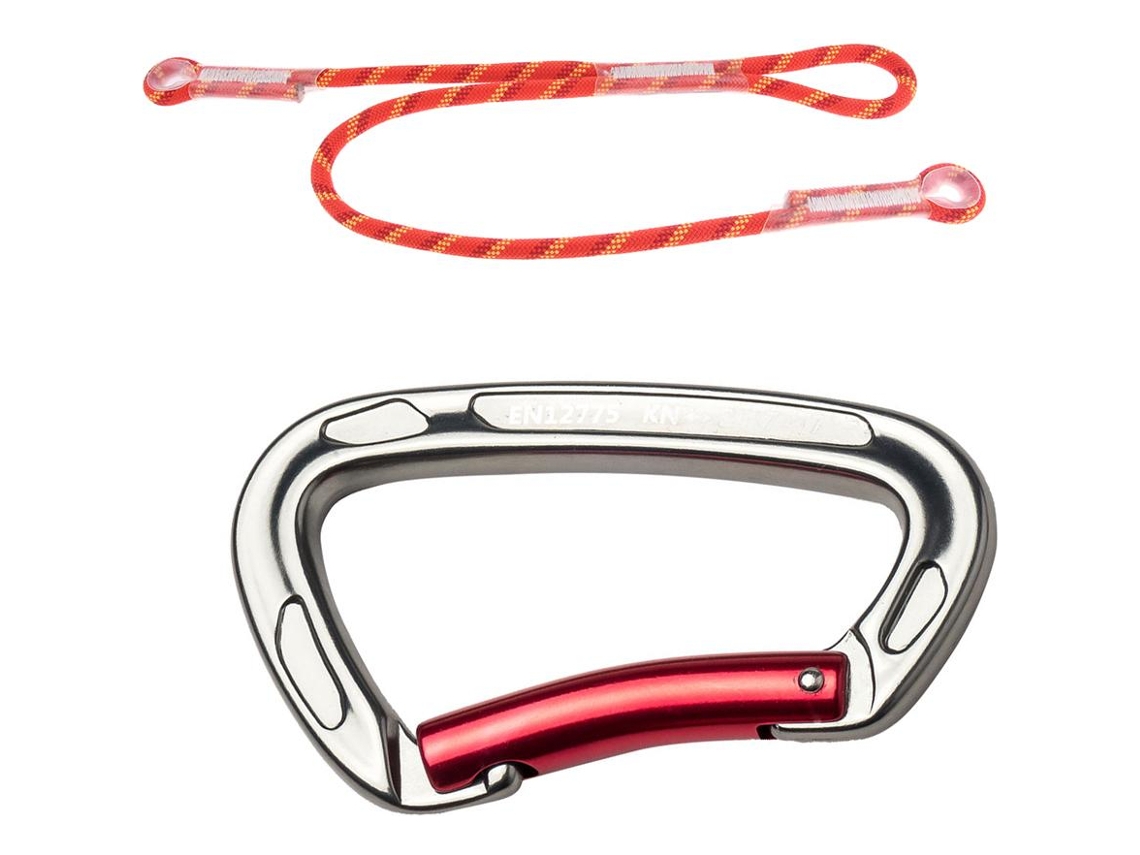 Llavero De Aluminio Cerradura Mosquetón Con Cuerda Cordón