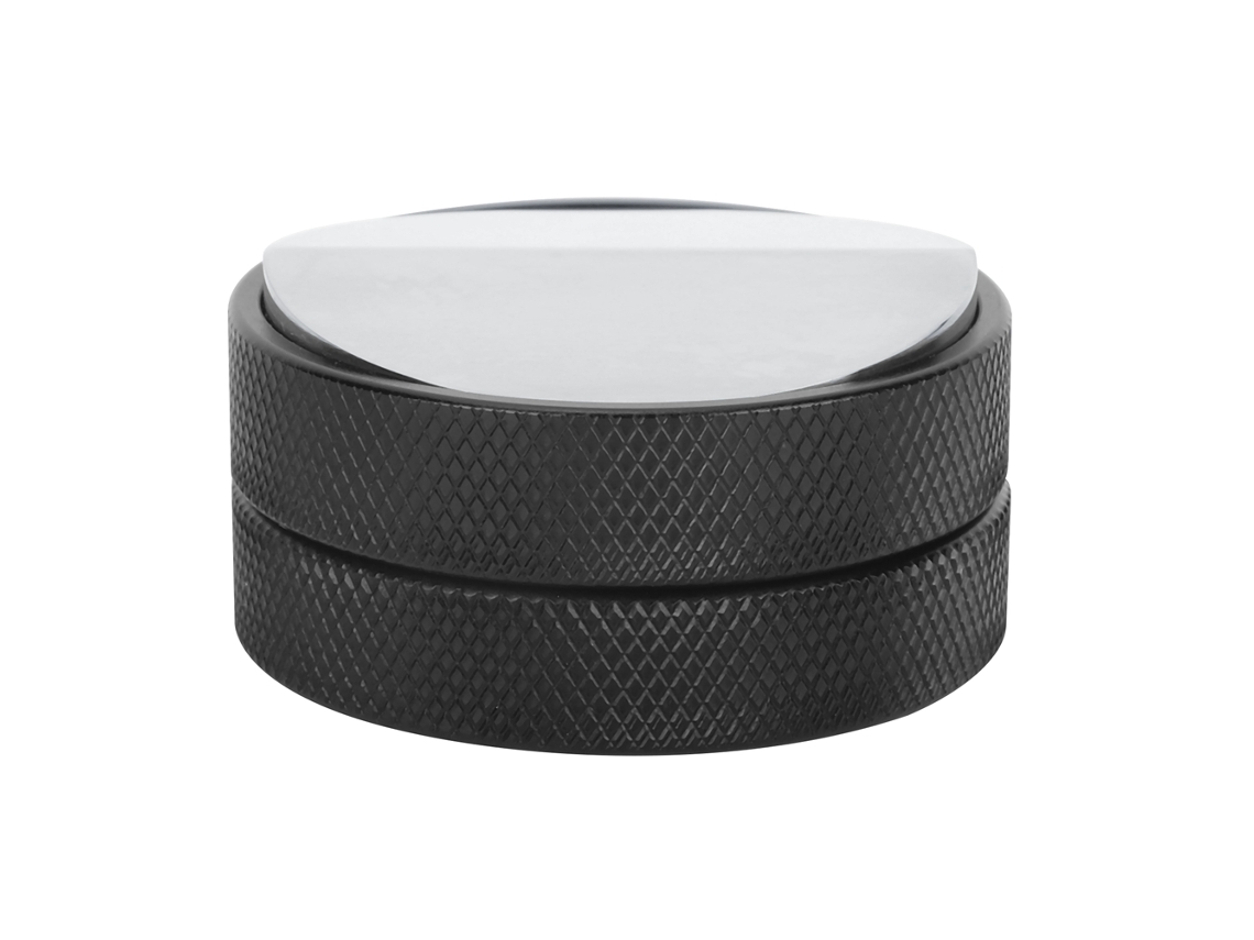 Prensa de café de acero inoxidable de 58 mm, color negro, para uso doméstico o de oficina