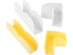 Juego de 4 estabilizadores antideslizantes para parque infantil, plástico blanco y Am Vayotoy