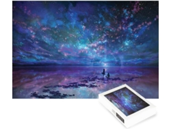 Rompecabezas De 1000 Piezas - Serie Imagination - Rompecabezas Romántico De Fantasía Con Estrellas Y Mar (morado)