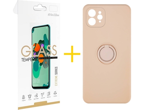 Carcasa + Protector de Pantalla para iPhone 11 Pro Max SKYHE Rosa Pastel