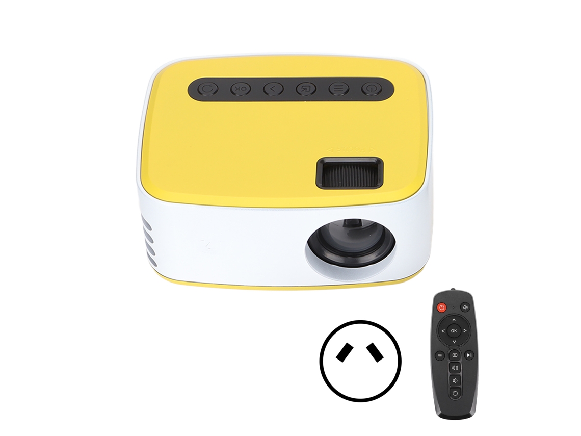 Baoj-2026projetor Mini Portátil Com Controle Remoto De Alta Definição 1080p Wifi Alto-falantes Integrados 16:9/4:3