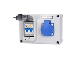 Caja de enchufe de pared con diferencial 1pn 40a 230v Estándar alemán 200-250v