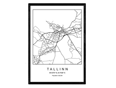 Lámina NACNIC Mapa Tallinn (A3)