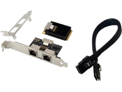Lan Gigabit 10/100/1000mbps Con 2 Puertos Mini Pci-e Y X Rj45.