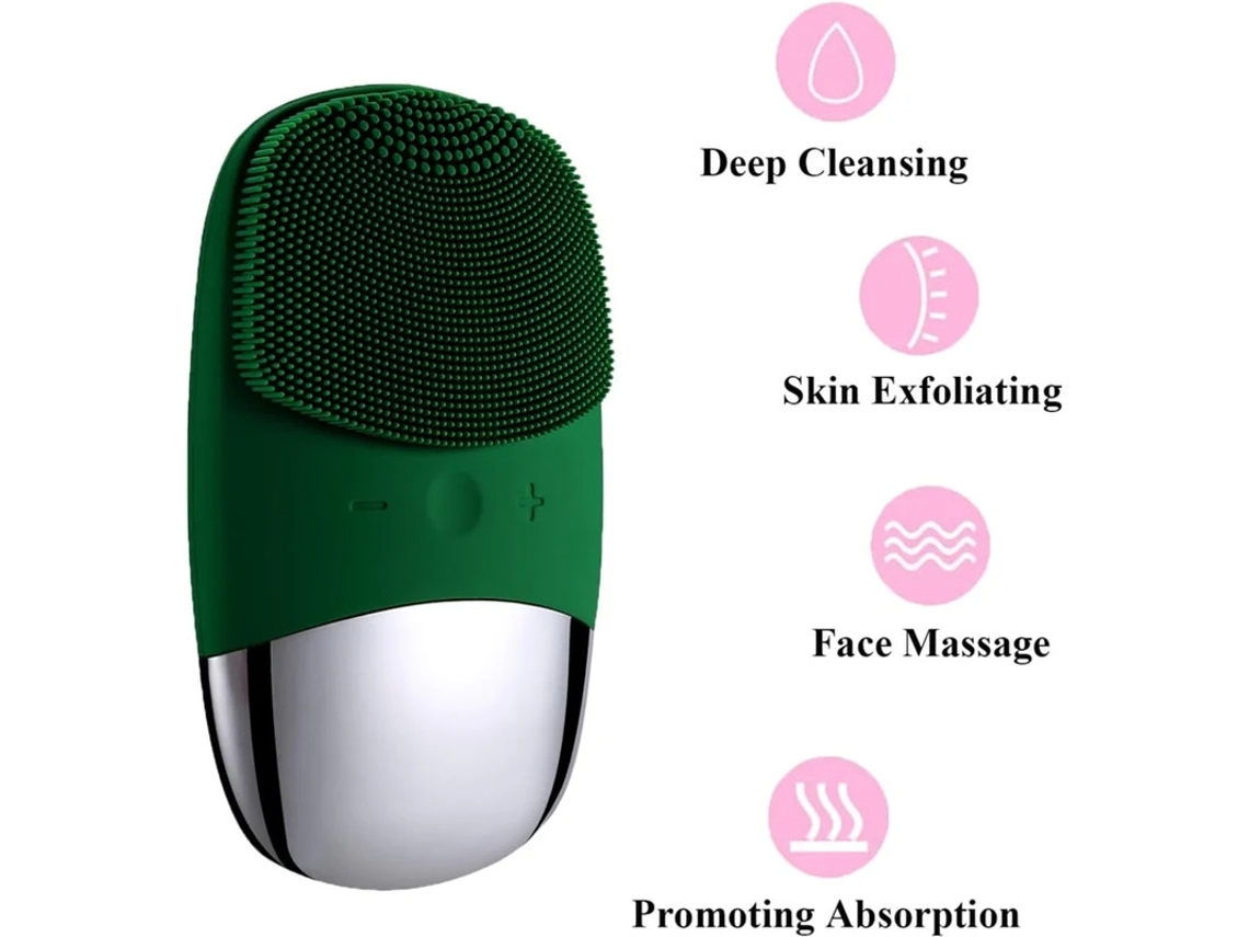 Cepillo De Limpieza Facial Purificador Facial Eléctrico Impermeable De Silicona Suave 3 En 1 Cepillo Facial Vibratorio Sónico Impermeable Yizhood