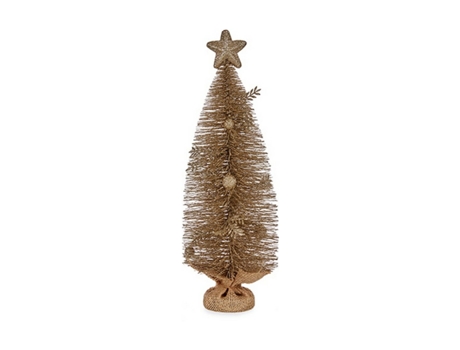 Árbol de Navidad Com Estrela Champagne 23 X 14,5 X 46 cm