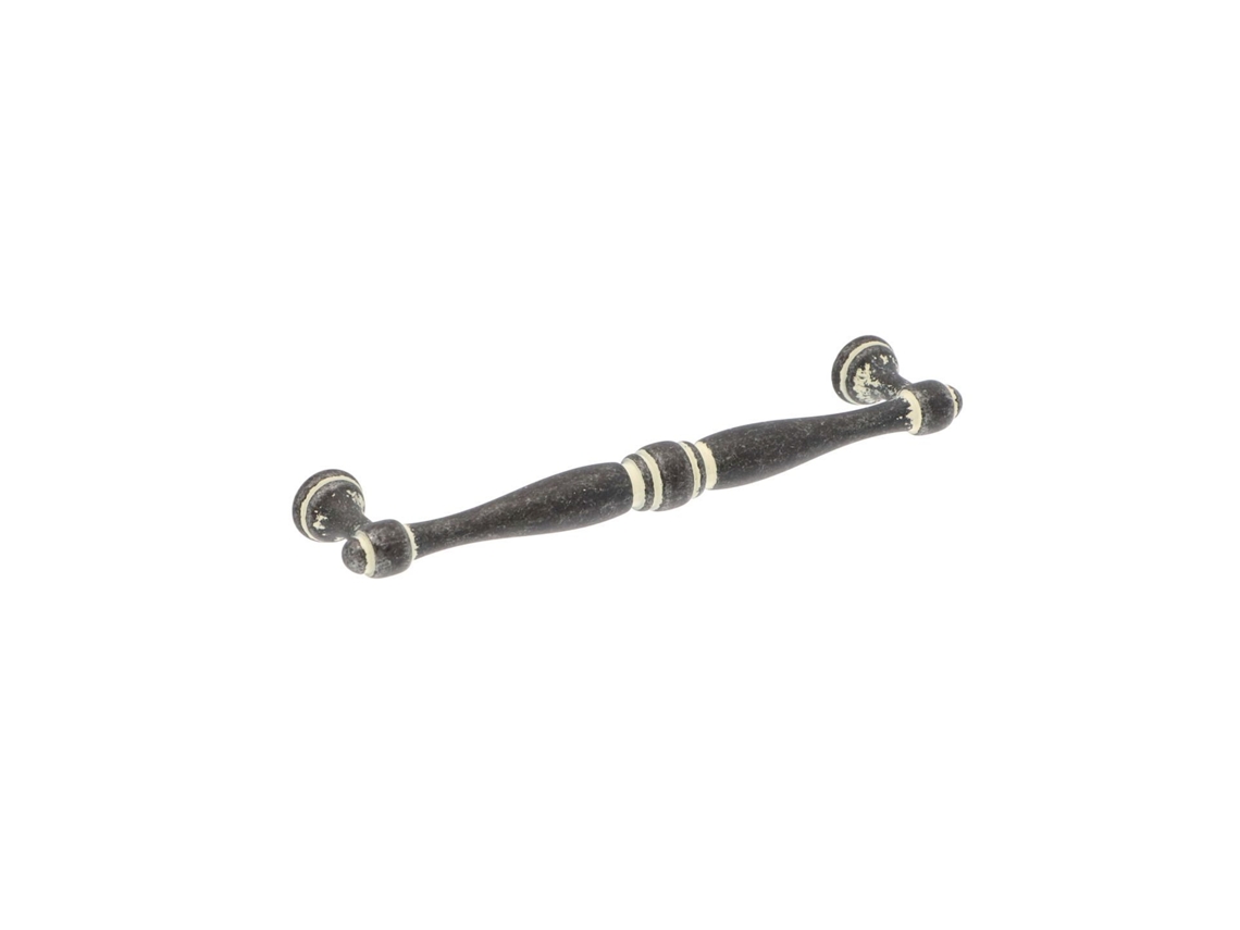 Tirador Para Mueble De Zamac Distancia Entre Centros 128mm Marfil Rústico Lote De 25