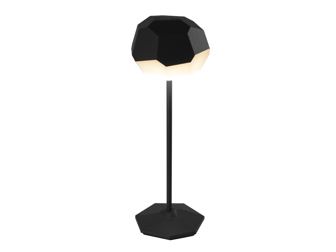 Lámpara de mesa LED mini Lumisky de 33 cm de alto y piedra
