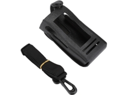 Capa De Couro Duro Para Rádio Walkie Talkie Motorola P8268 Com Clip E Cinto De Nylon Ajustável