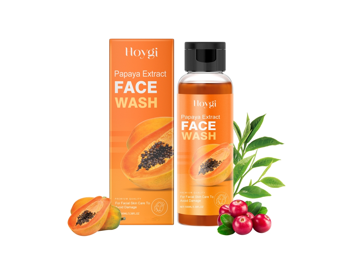 Gel limpiador facial de papaya para una piel sana