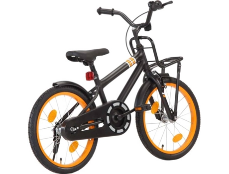 Bicicleta Infantil Vidaxl con plataforma frontal naranja edad 5 18