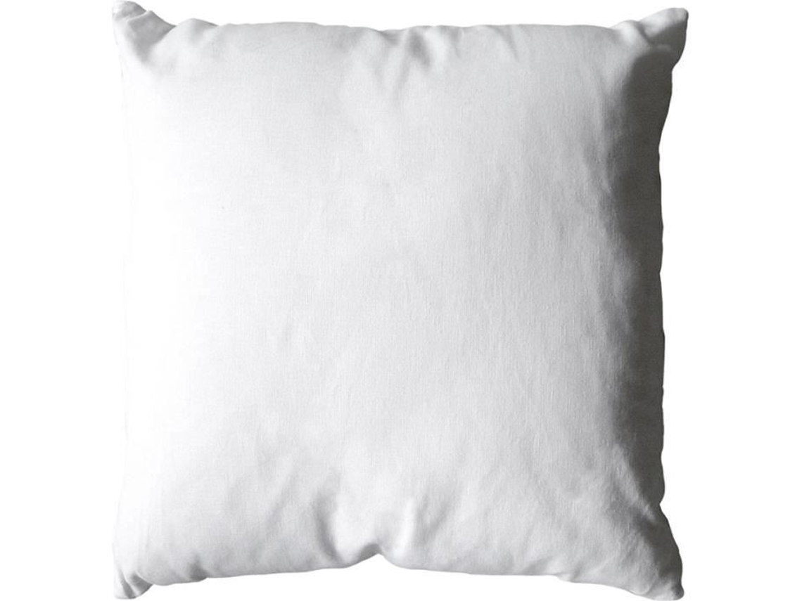 Cojín liso de algodón con funda desenfundable blanca 40 x 40 cm HOME MAISON