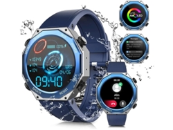 Reloj inteligente para hombre con pantalla AMOLED de 1,45 pulgadas, resistente al agua hasta 100 m, para exteriores, con función de respuesta y llamadas, Yizhood