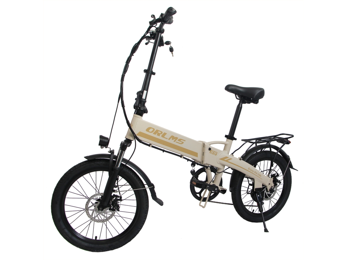 Bicicleta eléctrica plegable Orlms S9, batería de 500 W, 48 VE 13 Ah, 20 pulgadas