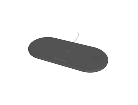 Cargador inalámbrico 3 en 1 SLOWMOOSE para Apple Watch Airpods de Carga rápida (Negro)