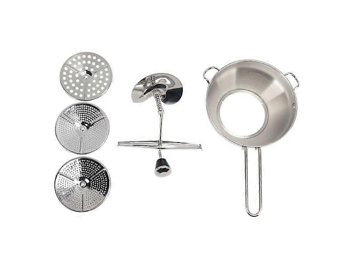 Molino de alimentos manual de acero inoxidable, machacador de patatas, prensa de verduras para frutas, patatas y ajos. Rosewell