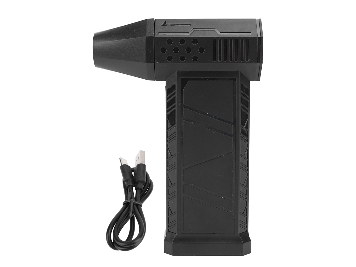 Ventilador Turbo, 3 Velocidades, Motor Sin Escobillas, Flujo De Aire De 45 M/s, Portátil, Negro.