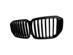 Rejilla frontal, flujo de aire mejorado, construcción duradera, negro brillante OEM