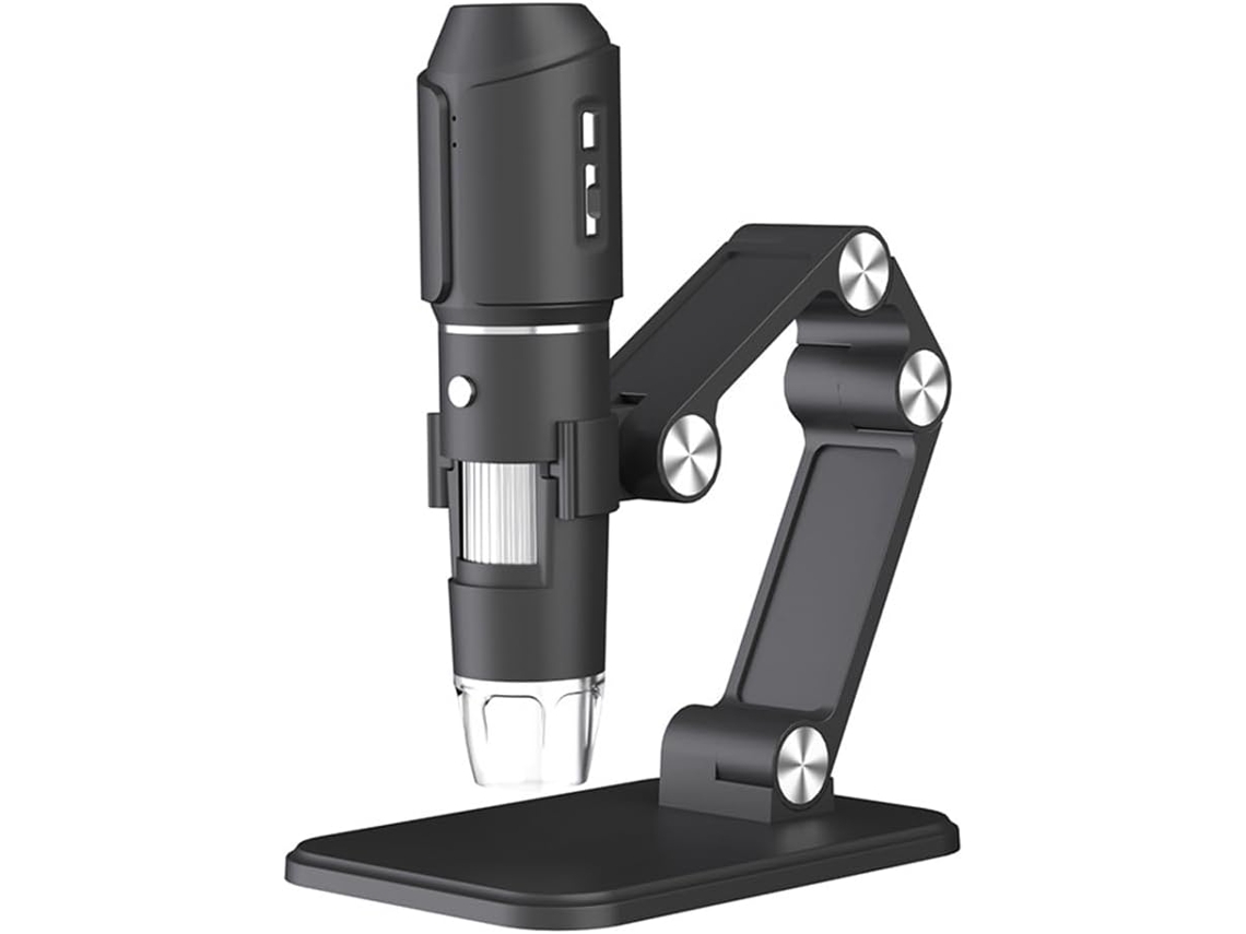Microscopio Inalámbrico, Wifi Usb, Digital Portátil, Aumento De 50-1600x, 8 Led Con Soporte Metálico.