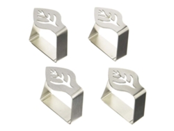 4 Pinzas Ajustables De Acero Inoxidable Para Manteles, Ideales Para Bodas, Fiestas Y Picnics En Casa.
