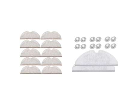Kit de paño de mopa de cobertura completa con núcleos de tanque de agua, con 10 piezas de fregonas, cobertura total para Xiaomi Roborock S5 S50 S51...