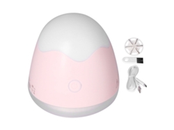 Raspador De Tela Portátil Recargable Con 6 Cuchillas De Acero Inoxidable Y Luz Nocturna Rosa.