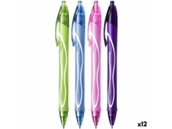 Bolígrafo de gel BIC gel-ocity quick dry 4 colours 12 unidades